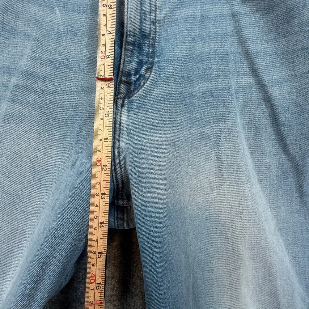 Banana Republic Traveler Jeans Mens 38x30 Light Wash Tencel Blend Stretch Slim